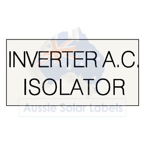 Inverter AC Isolator SKU:0030