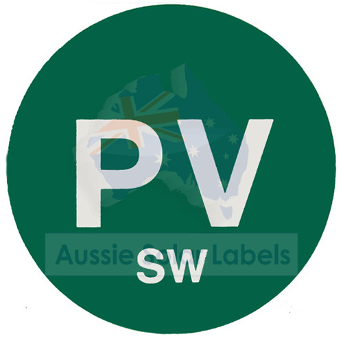 PV SW Green Reflective Fire Sign 100mm Dia (Sticker) SKU:0033