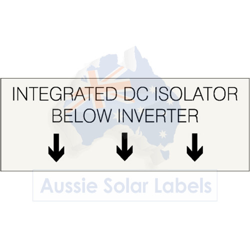Integrated DC Isolator below Inverter (with Down Arrows) SKU:0045