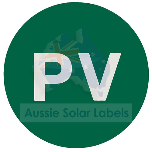 PV Green Reflective Fire Sign 100mm Dia (Sticker) SKU:0075
