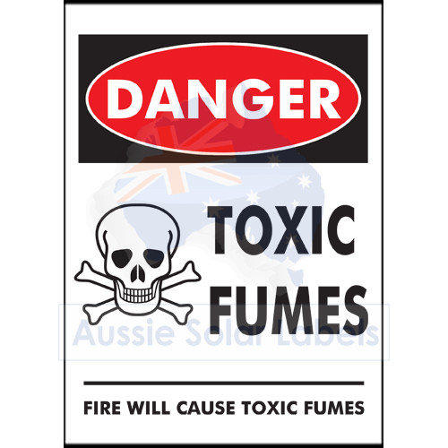 Danger Toxic Fumes (Sticker) SKU:0131