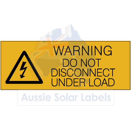 Warning Do Not Disconnect Under Load (v2) SKU:0141