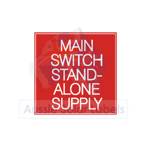 Main Switch Stand-Alone Supply (red) SKU:0184