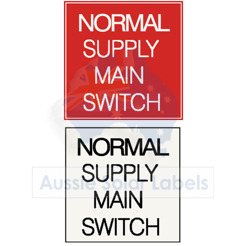 Normal Supply Main Switch  SKU:0230- 0231
