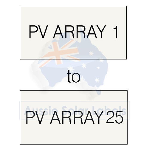 PV Array 1 - PV Array 25