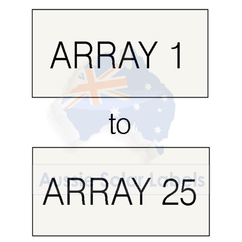 Array 1- 25 SKU:0261 - 0285